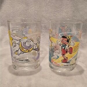 Vintage McDonald 100 Years of Magic Glasses Buzz Lightyear Pinocchio Dumbo Bambi